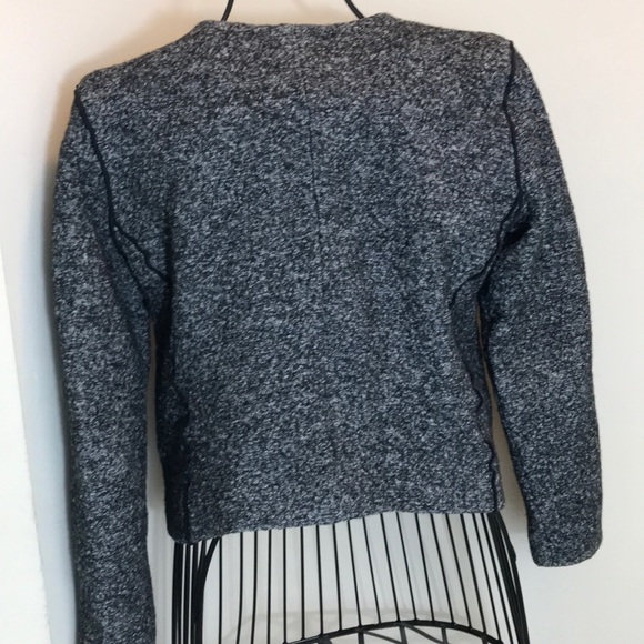 Ann Taylor Loft Gray 2-Snap Button Blazer Size 8 - Picture 5 of 8